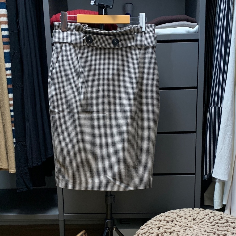 Classic checkered Houndstooth Skirt